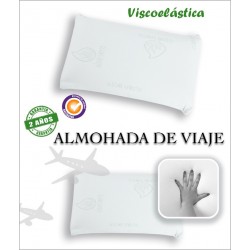 ALMOHADA DE VIAJE VISCOELASTICA ALOE VERA