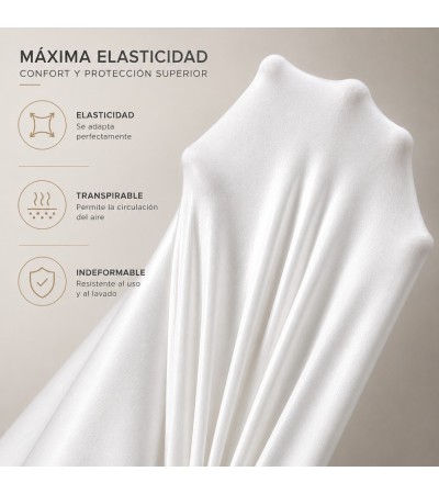 Protector acolchado impermeable y transpirable 