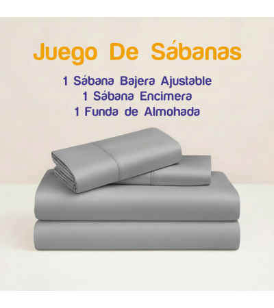 JUEGO DE SÁBANAS DE HOSTELERÍA 50/50 (DISPONIBLE EN VARIAS MEDIDAS Y COLORES)