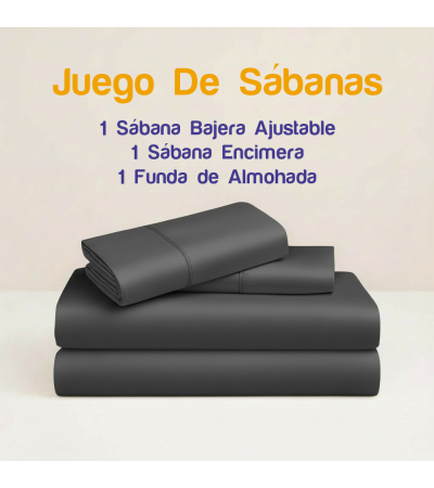 JUEGO DE SÁBANAS DE HOSTELERÍA 50/50 (DISPONIBLE EN VARIAS MEDIDAS Y COLORES)