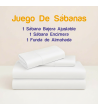 JUEGO DE SÁBANAS DE HOSTELERÍA 50/50 (DISPONIBLE EN VARIAS MEDIDAS Y COLORES)