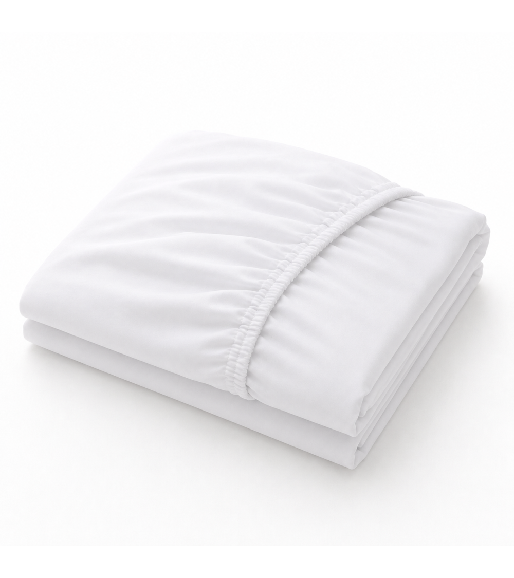LENÇOL-CAPA AJUSTÁVEL HOTELARIA BRANCO 50/50