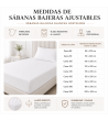 LENÇOL-CAPA AJUSTÁVEL HOTELARIA BRANCO 50/50