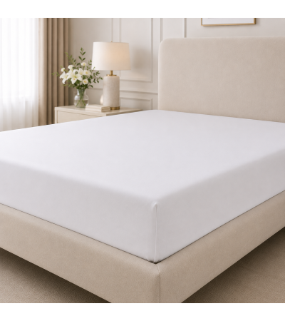 BAJERA AJUSTABLE HOSTELERÍA BLANCA 100% ALGODÓN  144 HILOS