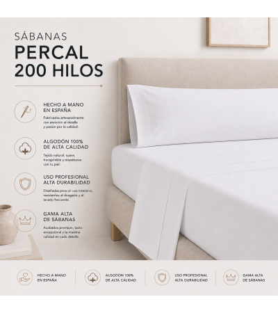 LENÇOL DE CIMA  BRANCO 200 FIOS 100% ALGODAO