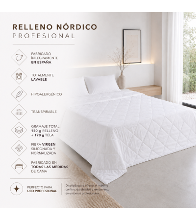 Edredón nórdico hotelero