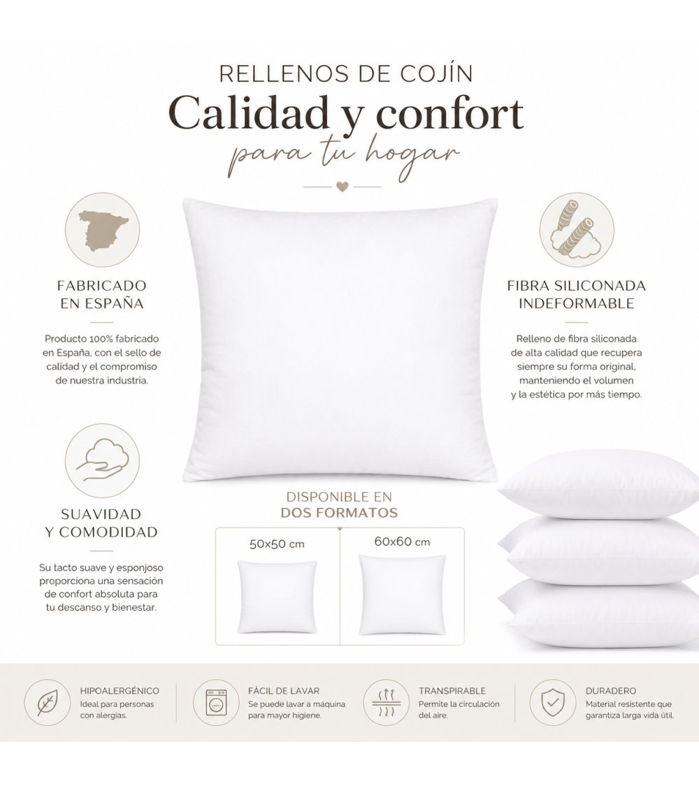 Relleno de fibra para cuadrantes (Disponible en varios tamaños)