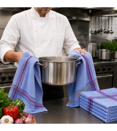 Pack de paños de cocina grandes - 100% algodón