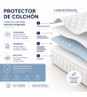 Protector acolchado impermeable y transpirable