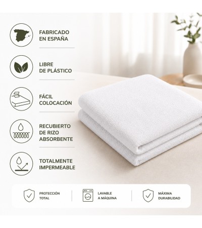 PROTECTOR COLCHON RIZO + PE