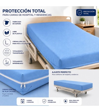 CAPA DE COLCHÃO COMPLETA POLIURETANO SANITÁRIO