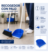 RECOGEDOR CON PALO NEO CON GOMA Y PALO ROSCA . UNIDAD.