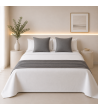 PIES DE CAMA - COLCHAS CHENILLA DOVER RAYAS