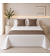 PIES DE CAMA - COLCHAS CHENILLA DOVER RAYAS