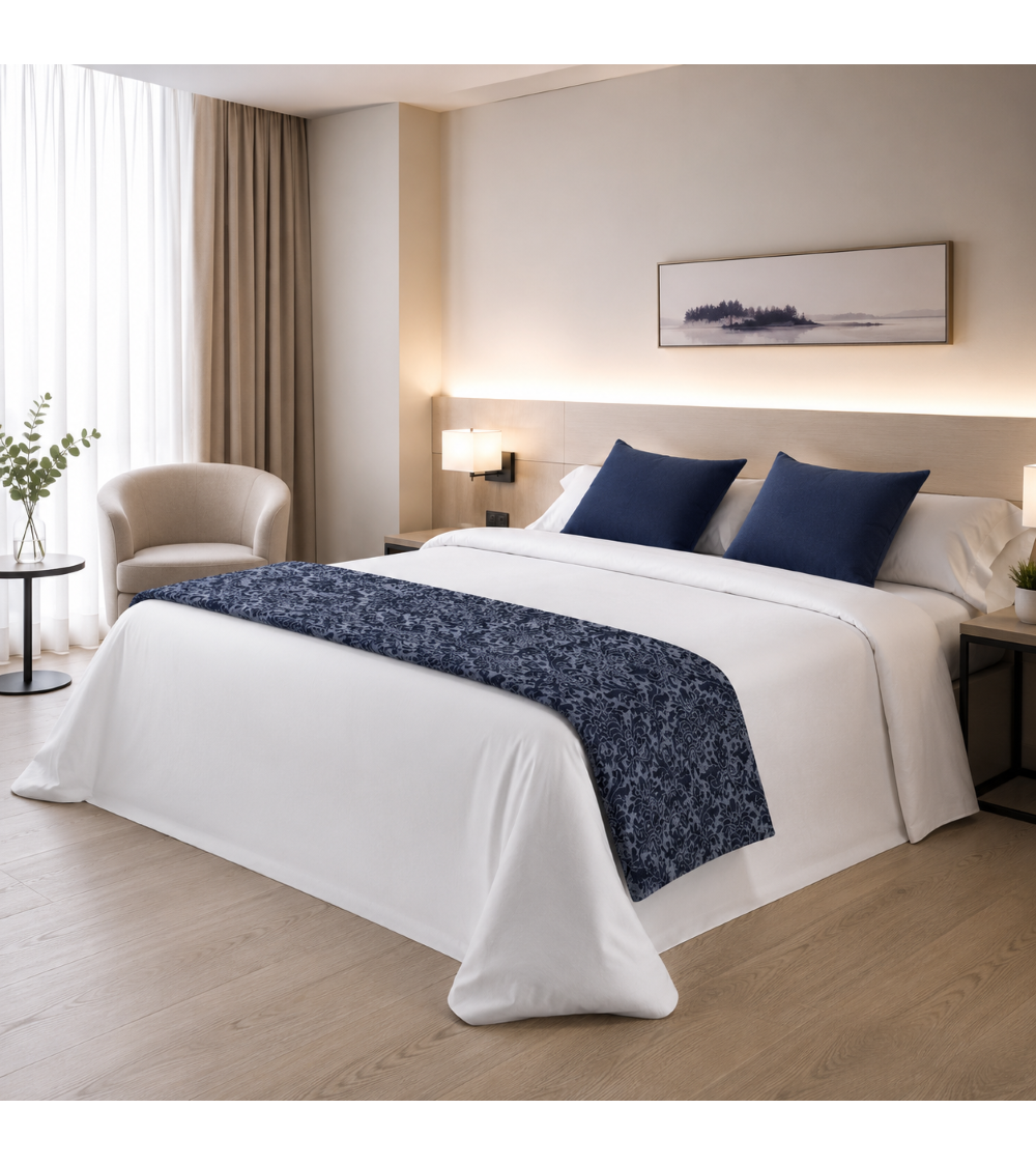 PIES DE CAMA - COLCHAS CHENILLA DOVER FLOR