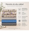 Mantel de tela antimanchas Cats