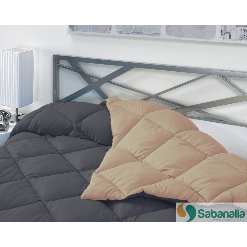 EDREDON NORDICO REVERSIBLE BICOLOR TOPO/L.198 PIEDRA CAMA 135