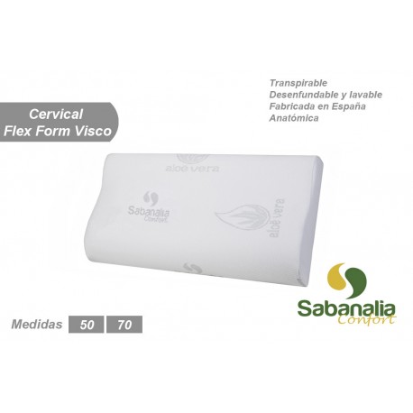 ALMOHADA CERVICAL VISCOELASTICA ALOE VERA