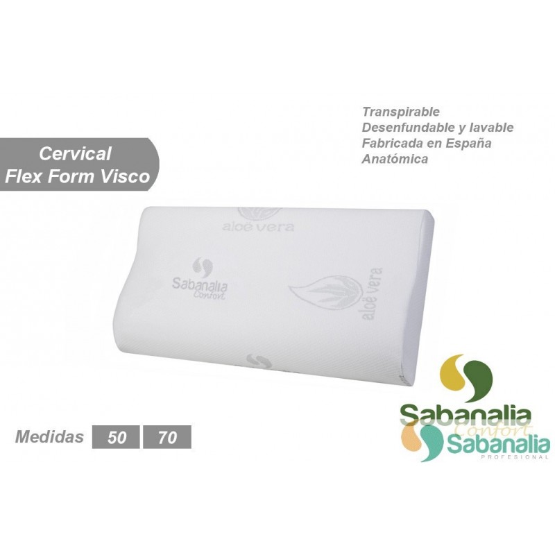 Almohada Viscoelástica Aloe Vera - Transpirable