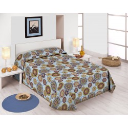 Colcha estampada Mandala